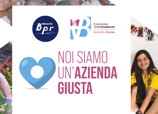 Meccanica BPR aderisce al programma Azienda Giusta: un impegno per la comunità e i progetti sociali