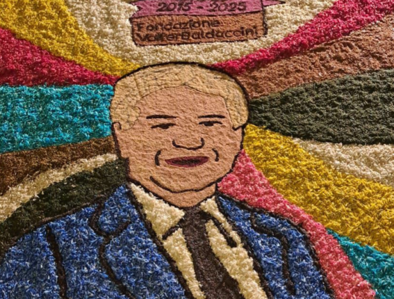 Un’infiorata speciale per Valter Baldaccini e i 10 anni della Fondazione